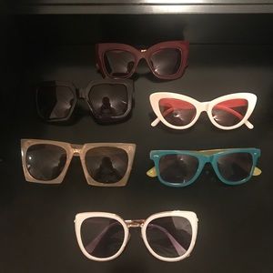 Set of 6 sunglasses